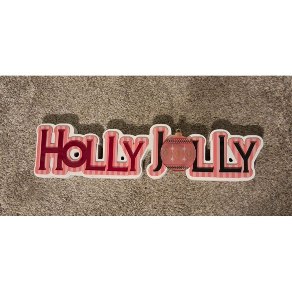 Holly Jolly Christmas Sign